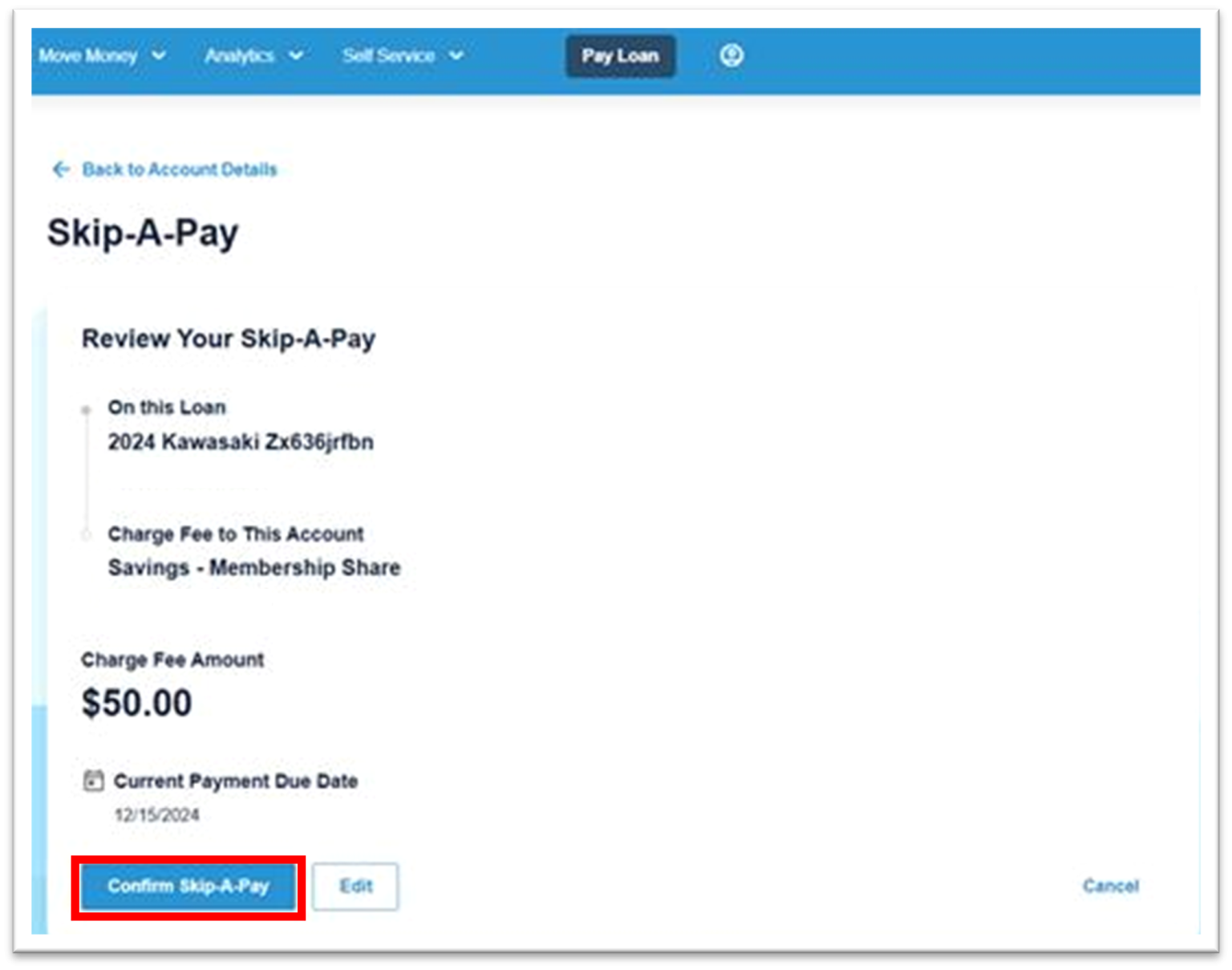 How do I Skip-a-Payment on a browser? - Online Banking How-To Guide